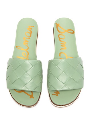 SAM EDELMAN | Adaley' woven band platform leather slide sandals | Women | Lane Crawford