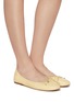 Figure View - Click To Enlarge - SAM EDELMAN - Felicia' leather ballet flats