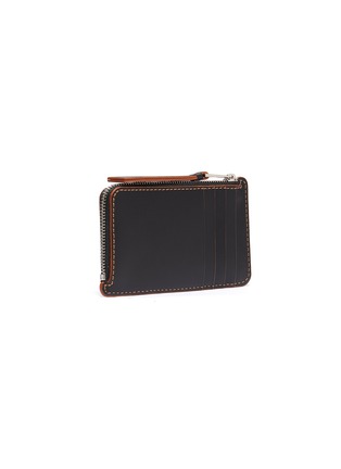Figure View - Click To Enlarge - LOEWE - Puzzle' Contrast Stitch Zipped Leather Cardholder