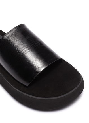 Detail View - Click To Enlarge - OSOI - Boat' Platform Leather Sandals