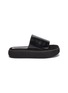 Main View - Click To Enlarge - OSOI - Boat' Platform Leather Sandals