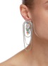 Figure View - Click To Enlarge - VENNA - Crystal Chain Triple Strand Earrings