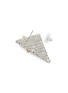 Detail View - Click To Enlarge - VENNA - Crystal Pearl Triangular Stud Earrings