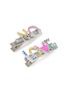 Detail View - Click To Enlarge - VENNA - Multi-colour Crystal Embellished No Love Hair Clips