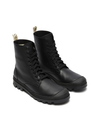 Detail View - Click To Enlarge - LOEWE - Calfskin Leather Combat Boots