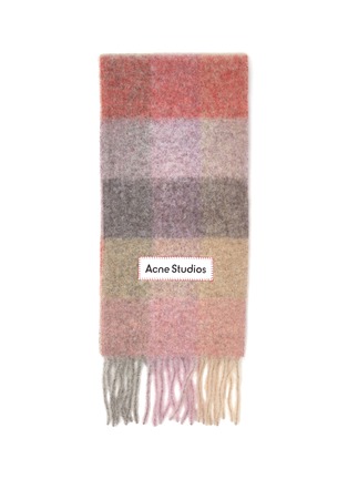 Detail View - Click To Enlarge - ACNE STUDIOS - Check print wool scarf