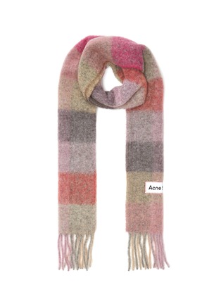 Main View - Click To Enlarge - ACNE STUDIOS - Check print wool scarf