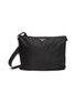 Main View - Click To Enlarge - PRADA - Tessuto nylon square messenger bag with pouch