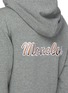  - MONCLER - Back Logo Cut-out Cotton Fleece Hoodie