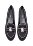 Detail View - Click To Enlarge - SALVATORE FERRAGAMO - 'Vara' Bow Strass Embellished Moccasin Loafers