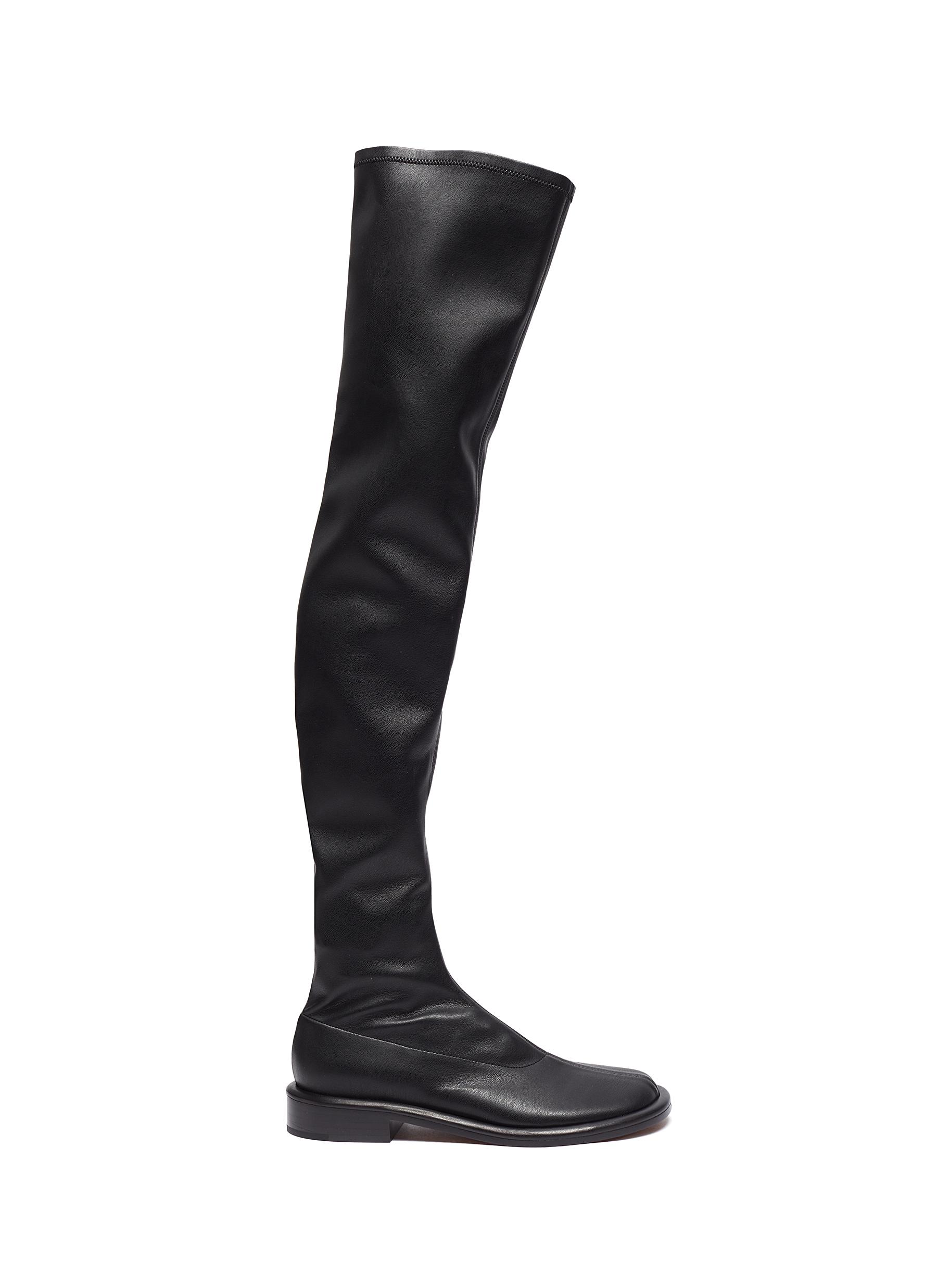 faux thigh high boots