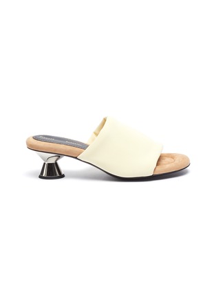 Main View - Click To Enlarge - PROENZA SCHOULER - Vase Heel Almond Toe Padded Mules