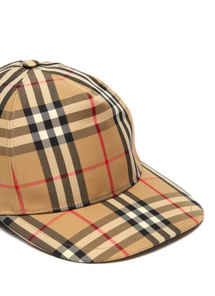 Detail View - Click To Enlarge - BURBERRY - Logo Tab Check Cap