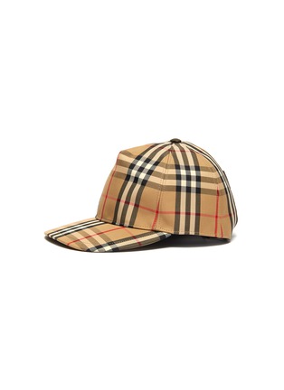 Main View - Click To Enlarge - BURBERRY - Logo Tab Check Cap