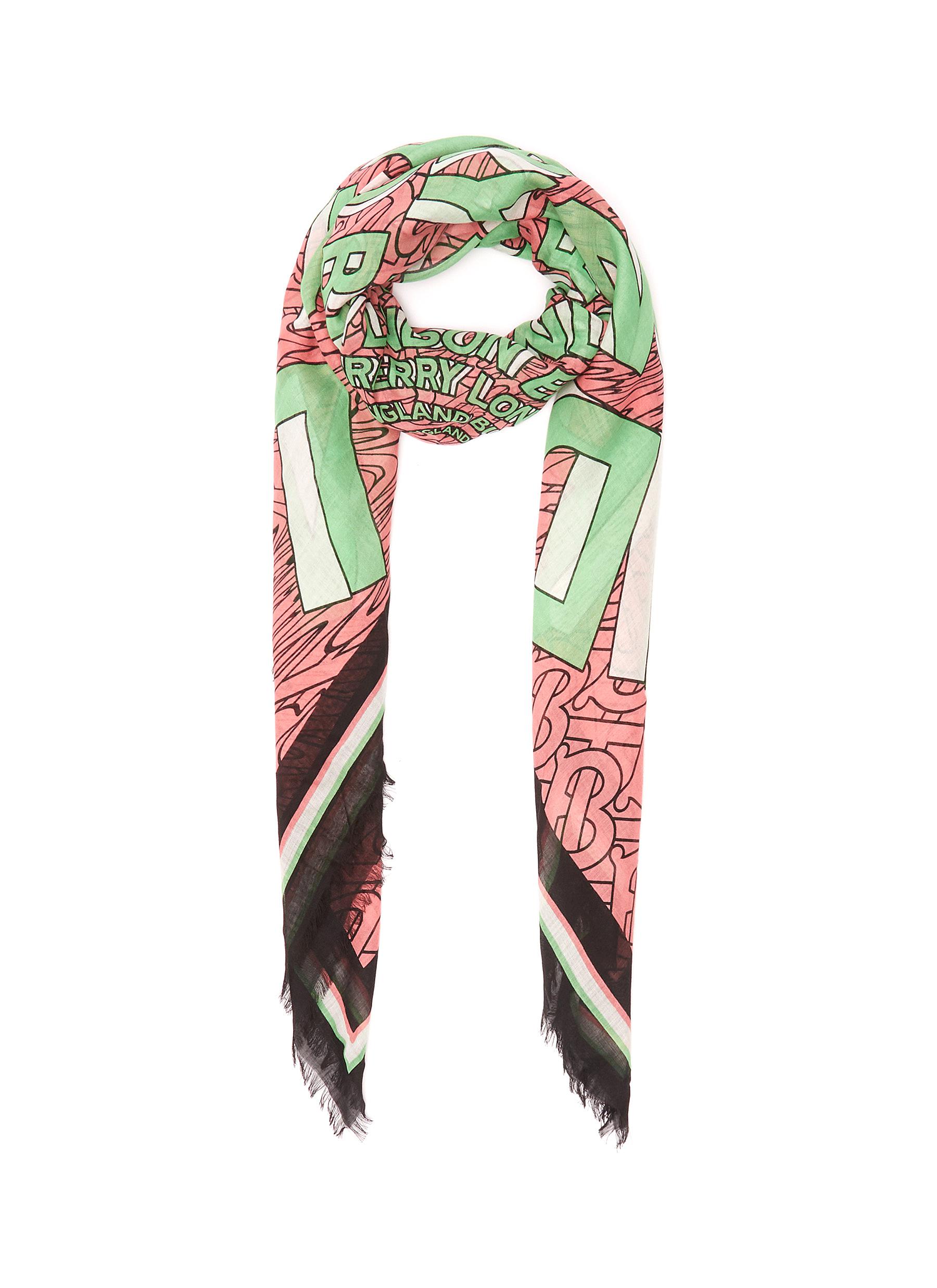 burberry print shawl