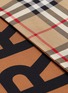 Detail View - Click To Enlarge - BURBERRY - Archive Check Logo Print Skinny Silk Scarf