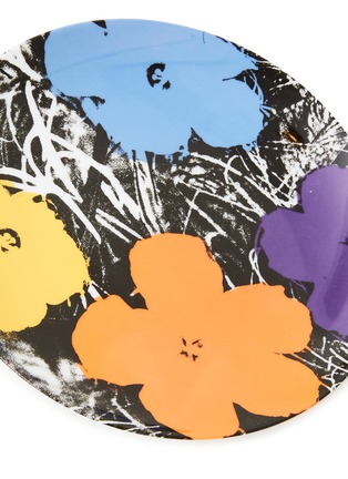 Detail View - Click To Enlarge - LIGNE BLANCHE - Andy Warhol 'Flower' Limoge Porcelain Plate
