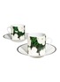 Main View - Click To Enlarge - LIGNE BLANCHE - Andy Warhol 'Flowers – White' Porcelain Espresso Cup Set