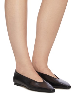 Figure View - Click To Enlarge - AEYDE - Betty' leather skimmer flats