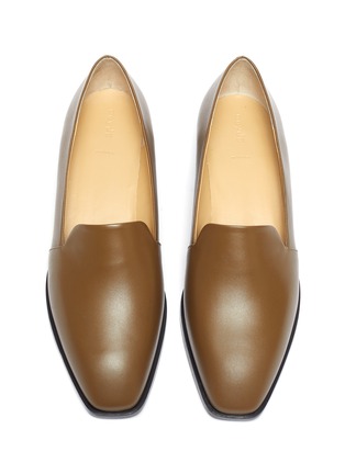 Detail View - Click To Enlarge - AEYDE - 'Amber' Block Heel Leather Loafers