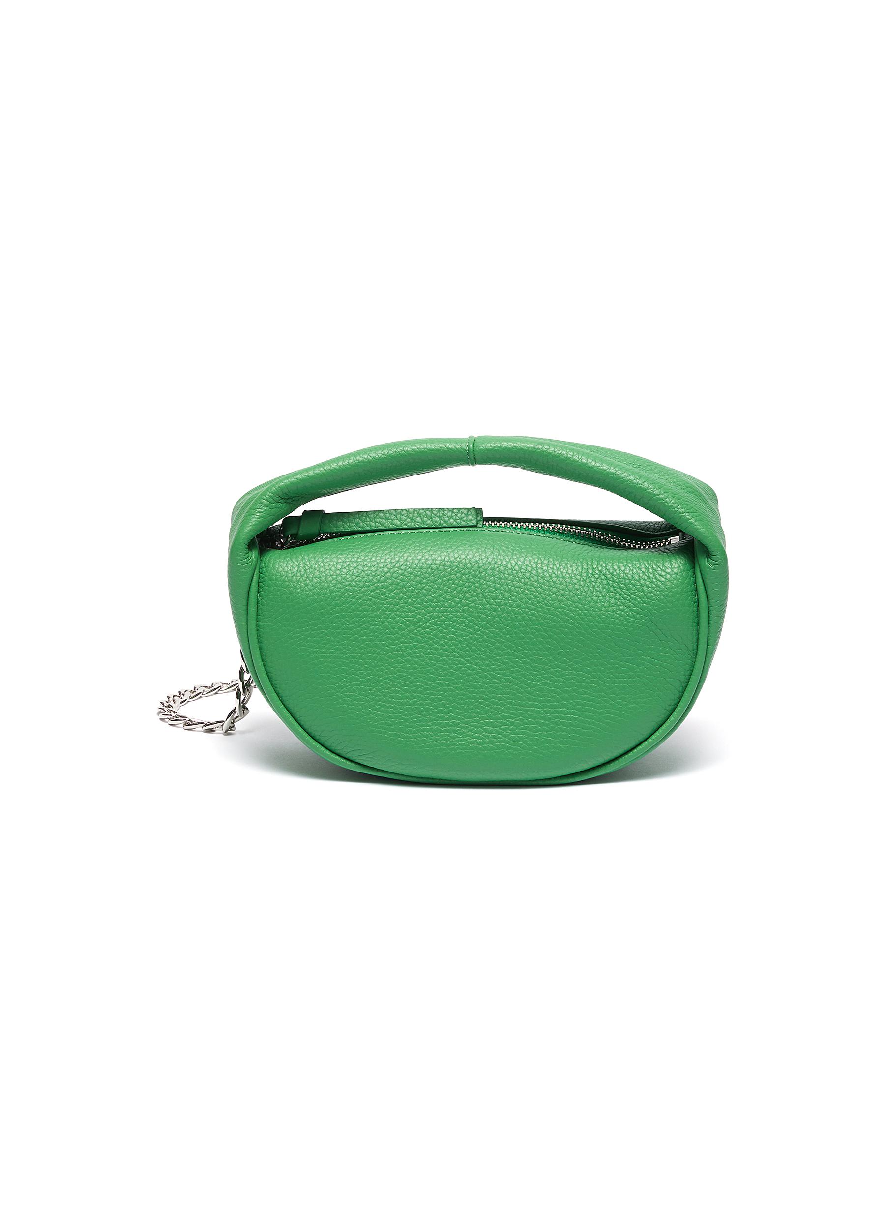 By Far baby Cush Leather Hobo Bag In Green ModeSens