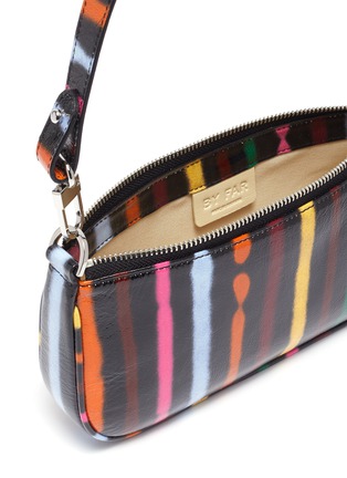 Detail View - Click To Enlarge - BY FAR - 'Rachel' spray paint patent leather small handle bag