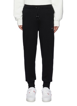 Main View - Click To Enlarge - ANGEL CHEN - Embroidered Lizard Motif Sweatpants