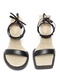 Main View - Click To Enlarge - JACQUEMUS - Les Carre Rond' strappy leather linen sandals