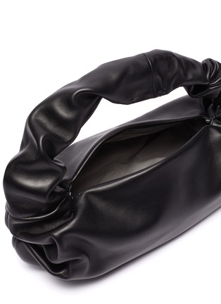 Detail View - Click To Enlarge - DANSE LENTE - 'Lola Bis' Side Knot Detail Ruched Leather Shoulder Bag