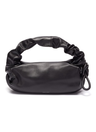 Main View - Click To Enlarge - DANSE LENTE - 'Lola Bis' Side Knot Detail Ruched Leather Shoulder Bag