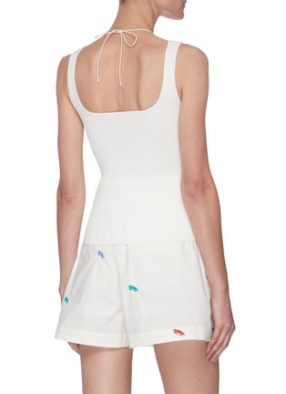 Back View - Click To Enlarge - ANGEL CHEN - Double Layer Halter Neck Tank Top