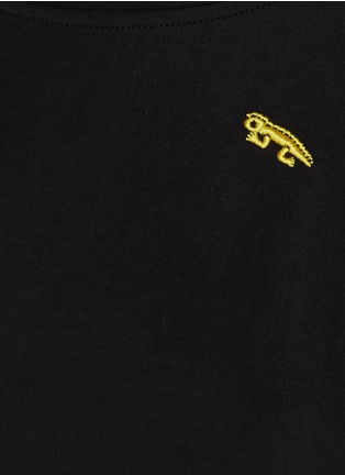  - ANGEL CHEN - Embroidered All-over Lizard Motif T-shirt
