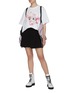Figure View - Click To Enlarge - ANGEL CHEN - x Jiajia Wang Jewel Embellished Floral Graphic Print T-shirt