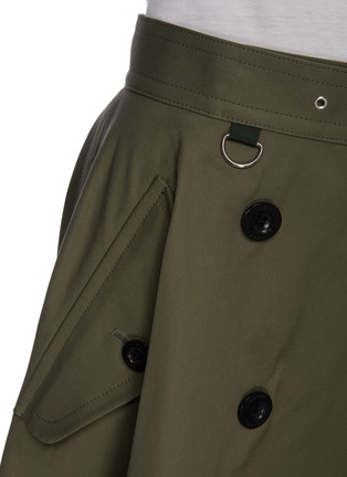 Detail View - Click To Enlarge - SACAI - Belt Detail Asymmetric Hem Flap Pocket Skirt