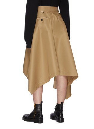 Back View - Click To Enlarge - SACAI - Belt Detail Asymmetric Hem Flap Pocket Skirt
