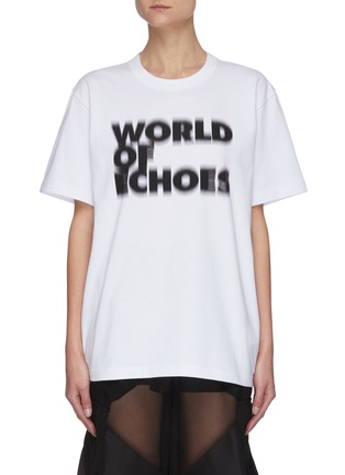 Main View - Click To Enlarge - SACAI - x François K. World Of Echoes Slogan Logo Print T-shirt
