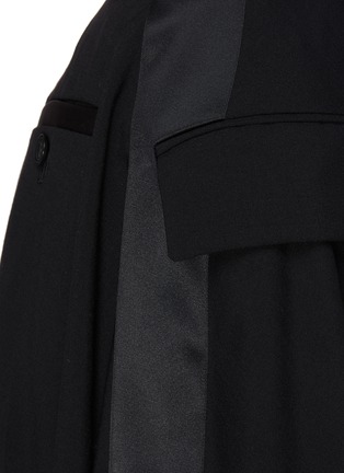 Detail View - Click To Enlarge - SACAI - Asymmetric Hem Suiting Midi Skirt