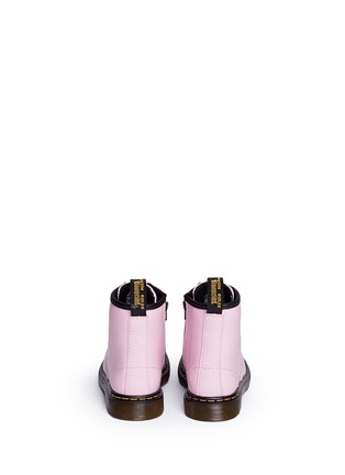 Back View - Click To Enlarge - DR. MARTENS - 'Brooklee' patent leather toddler boots