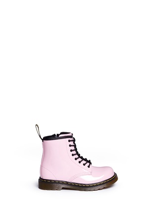 Main View - Click To Enlarge - DR. MARTENS - 'Brooklee' patent leather toddler boots