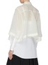 Back View - Click To Enlarge - SACAI - Sheer Top Layer Cotton Poplin Shirt