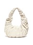 Main View - Click To Enlarge - NANUSHKA - 'Anja' ruched vegan leather circular handle bag