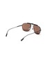Figure View - Click To Enlarge - BURBERRY - Vintage check print bar aviator sunglasses