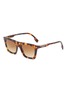 Main View - Click To Enlarge - BURBERRY - Tortoiseshell Effect Bold Square Frame Sunglasses