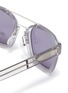 Detail View - Click To Enlarge - PRADA - Clear acetate frame sunglasses