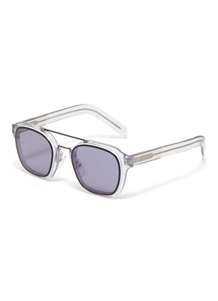 Main View - Click To Enlarge - PRADA - Clear acetate frame sunglasses