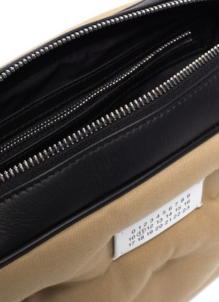 Detail View - Click To Enlarge - MAISON MARGIELA - Glam slam box canvas leather small crossbody bag
