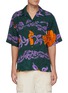 Main View - Click To Enlarge - MARNI - All-over Abstract Slogan Floral Print Button-down Shirt