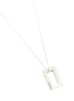 Detail View - Click To Enlarge - LE GRAMME - Rectangle Silver Pendant Necklace 3.4g