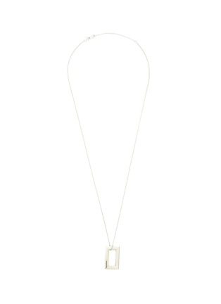 Main View - Click To Enlarge - LE GRAMME - Rectangle Silver Pendant Necklace 3.4g