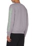 Back View - Click To Enlarge - MC Q - Albion patch walk of life print sleeve sweatshirt